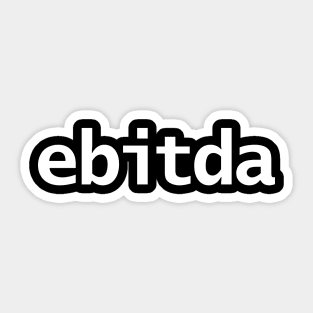 EBITDA Funny Accounting Typography Sticker